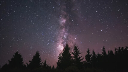 Starry sky with milky way
