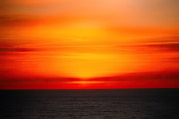 Fototapeta premium Beautiful red sunset