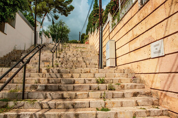 Stair alley in Sant Augustí, Mallorca