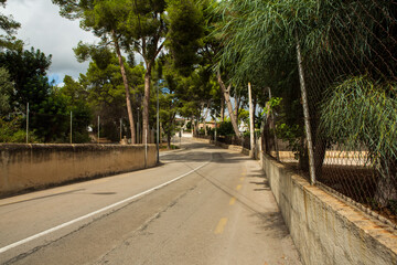 Fototapeta premium Street in Sant Augustí, Mallorca