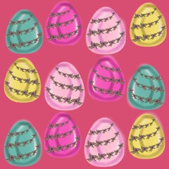 easter eggs set