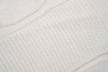 Close Up View of a White Blanket