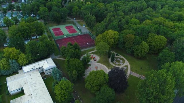 Playground Dziwnow Plac Zabaw Aerial View Poland