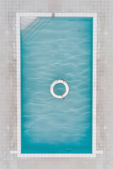 A whole rectangle swimming pool