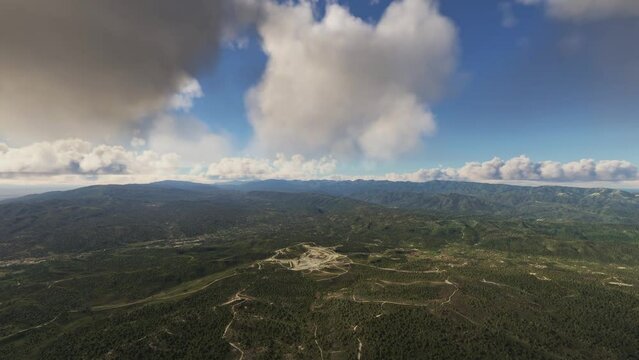 Aerial view of Raceway Laguna Seca of Monterey in California. United States