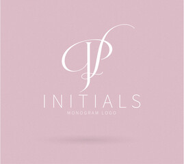PL Typography Initial Letter Brand Logo, PL brand logo, PL monogram wedding logo, abstract logo design