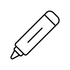 marker icon with white background vector stock illustration