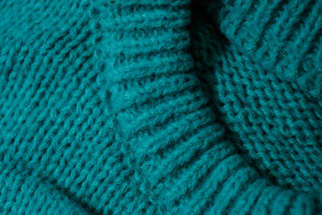 Close Up View of Blue Sweater