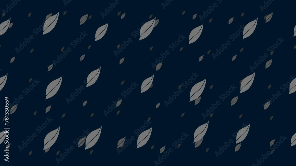 Poster leaflet symbols float horizontally from left to right. parallax fly effect. floating symbols are loc