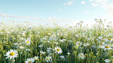 Wild Splendor Daisies in Natural Habitat