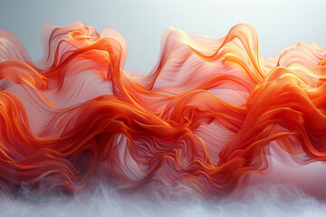 A dynamic wave in fiery red, igniting passion and creativity