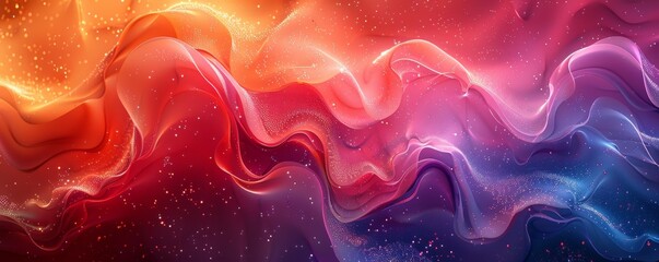 Twisted shapes come to life in a colorful dance on this abstract background, perfect for poster designs. - obrazy, fototapety, plakaty