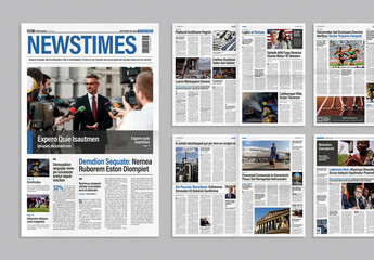 Tabloid Newspaper Template