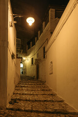 Matera street by night, Italy - 781337172