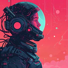 Sci-fi inspired vector illustrations