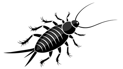 silverfish-silhouette vector illustration