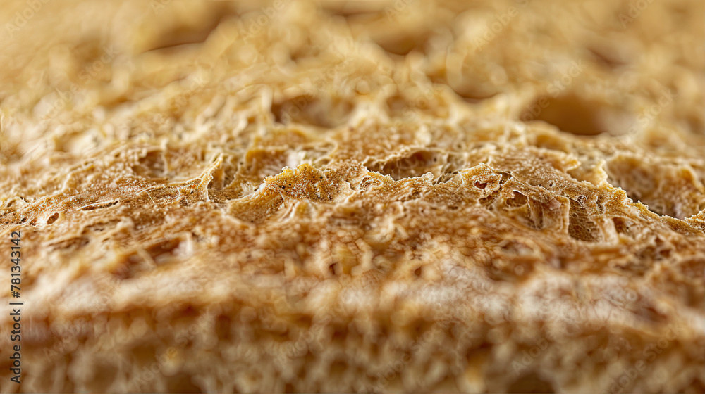 Wall mural close up of baked bread texture - Wall murals