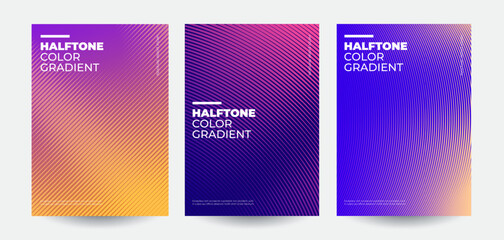 Modern abstract covers set. Cool gradient shapes composition. Eps10 vector. - obrazy, fototapety, plakaty