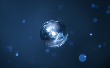 Physics quantum and scientific background, 3d rendering.