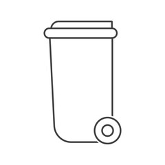 Garbage icon. Garbage symbol on white background