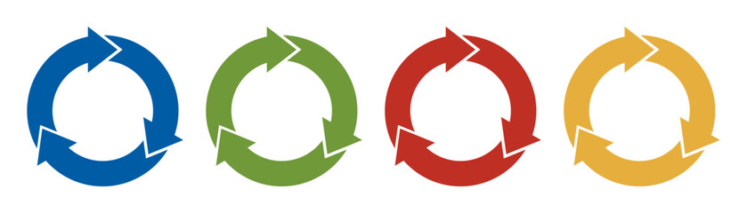 Recycling icon on transparent background