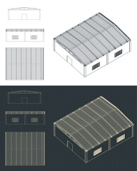 Factory hangar blueprints - 781347129