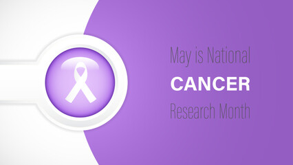 National Cancer Research Month, vector illustration