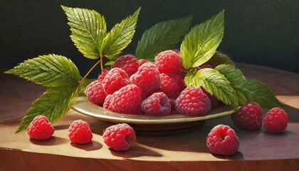 Assiette de framboise