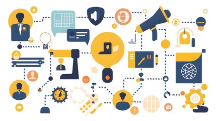 Key Principles of Data Privacy and Protection Regulations Illustrated with Symbolic Icons