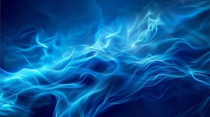 Fototapeta na wymiar Abstract Blue Smoke Background with Black Accents