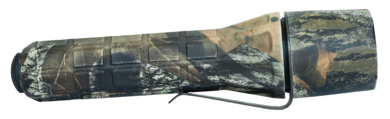 Waterproof flashlight with camo pattern
