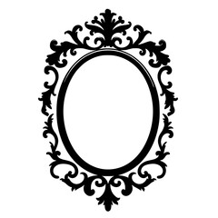 frame, border, vintage, vector, decoration, design, pattern, floral, flower, ornament, illustration, ornate, art, antique, silhouette, oval, old, round, retro, decor, circle, element, decorative, orna