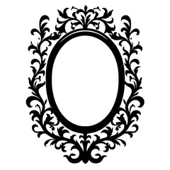 frame, border, vintage, vector, decoration, design, pattern, floral, flower, ornament, illustration, ornate, art, antique, silhouette, oval, old, round, retro, decor, circle, element, decorative, orna