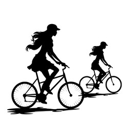 Obraz premium Bicycle SVG, Bike SVG, Bicycle Cut File, Bike Cut File, Bicycle Vector, Bike Vector, Bicycle Clipart, Bike Clipart, Cricut, Png, Silhouette, Mountain Bike Svg bundle, svg files for cricut, digital dow