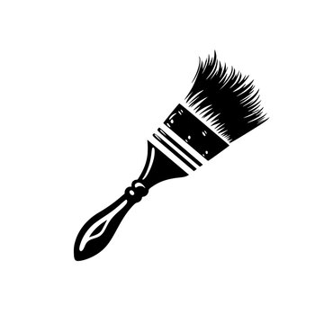 paint brush, brush svg, brush png, brush vector, brush, isolated, paint, white, paintbrush, tool, art, color, object, black, artist, makeup, brushes, beauty, hair, make-up, equipment, bristle, cosmeti