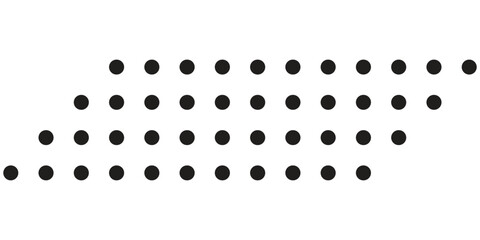 dotted decorative element, shape combined from dots