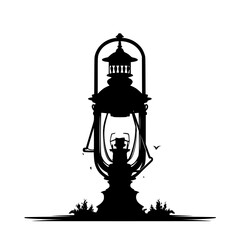 lamp, lantern, isolated, light, old, antique, metal, chess, glass, white, object, vintage, oil, retro, kerosene, black, ancient, candle, king, samovar, equipment, tea, decoration, culture, fire, tradi