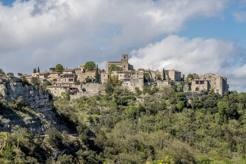 Fototapeta na wymiar Saint Thomé, typical medieval village in South Ardèche, France