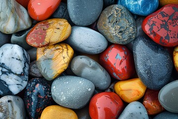 A close up of a bunch of rocks - Powered by Adobe