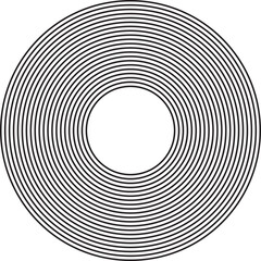 Obraz premium Concentric circle elements. Design geometric