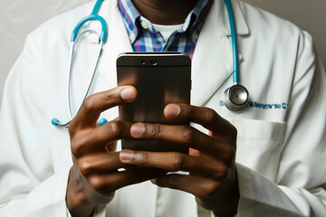 Smartphones enhance global healthcare accessibility and awareness, counseling and treatment using online technology, digital online medical concept