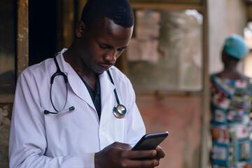 Smartphones enhance global healthcare accessibility and awareness, counseling and treatment using online technology, digital online medical concept