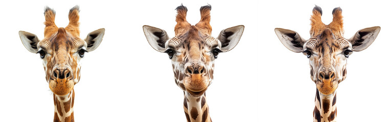 Funny giraffe's face