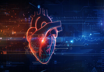 Futuristic medical heart