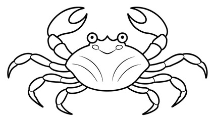 crab isolated on white