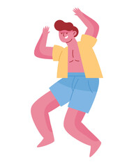 summer party dancing man