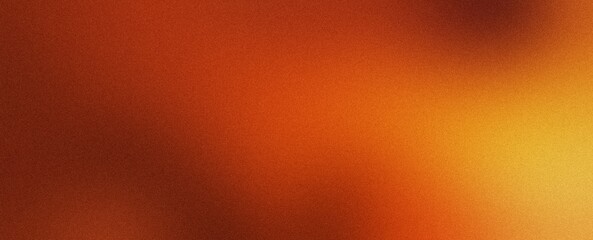 Orange black , grainy noise grungy spray texture color gradient rough abstract retro vibe background shine bright light and glow , template empty space