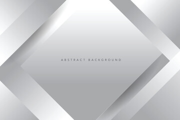 Gray and white abstract background vector illustration. Abstract white and gray color, modern design background with geometric shape.