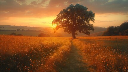 Dawn whispered promises of hope as the sun kissed the earth awake.