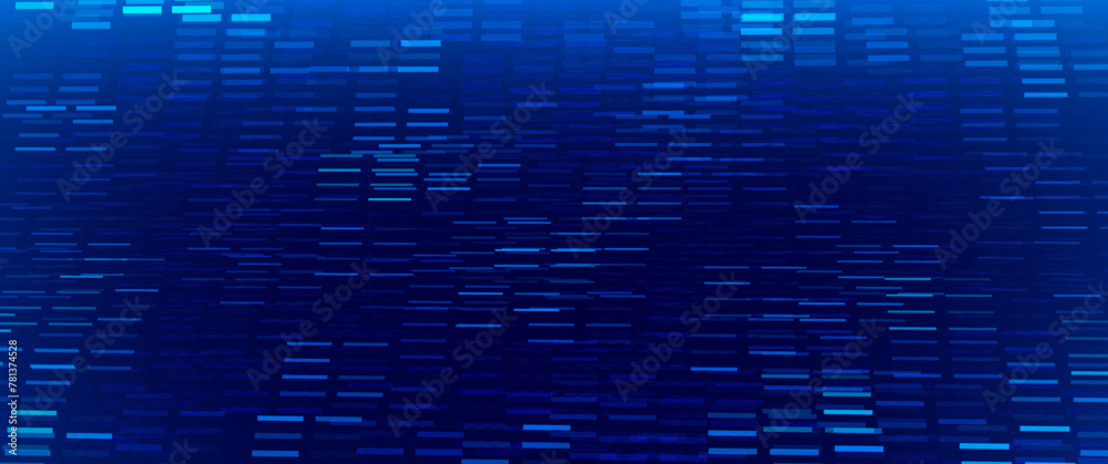 Aufkleber Hi Tech Network Connection Grid. 3D Technology Style Baner Design. Technology Vector Illustration. Futuristic Design for Technology or Science Event. Perspective Grid with Depth of Field Effect (DOF)